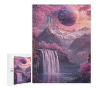 Fantasy Pink Planet Landscape Puzzle 1000 Pièces Educa Jouet en Bois Cadeau Unique Décoration Intérieure Jeu Éducatif Challenge Toy Adultes Et Enfants À Partir De 14 Ans 500 PCS