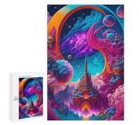 Fantasy Portal to Another World -3, 1000 PCS Puzzle De Table pour Adultes, Attention À Offrir - pour Un Défi Gratifiant Le W nd