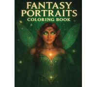 Fantasy Portraits Coloring Book: 40+ Magical Coloring Pages of Enchanting Fairies, Mystical Elves, and Fantasy Women - A Whimsical Adult Coloring Book for Relaxation and Creativity