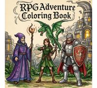 Fantasy RPG Adventure Coloring Book: A Mythical Journey with Powerful Wizards, Brave Warriors, Epic Dragons, and Magical Quests for Stress Relief and Relaxation