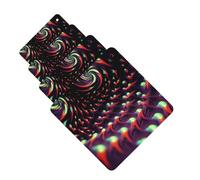 Fantasy Sci-Fi Dizziness Lot de 4 désodorisants de voiture amusants à suspendre pour voiture - Mignon - Longue durée - Parfumé - Décoration à suspendre - Cadeau pour homme et femme - Carré