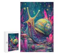 Fantasy Snail in Crystal Forest Puzzle 1000 Pièces Educa Jouet en Bois Cadeau Unique Décoration Intérieure Jeu Éducatif Challenge Toy Adultes Et Enfants À Partir De 14 Ans 1000 PCS