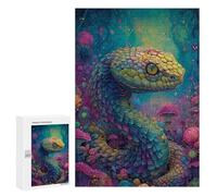 Fantasy Snake in Mushroom Forest-1 Puzzle 1000 Pièces Educa Jouet en Bois Cadeau Unique Décoration Intérieure Jeu Éducatif Challenge Toy Adultes Et Enfants À Partir De 14 Ans 300 PCS