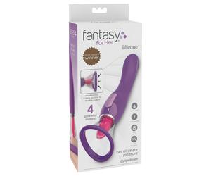 Fantasy - stimulateur clitoridien 3 en 1 rechargeable - silicone violet