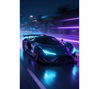 Fantasy Supercar Notebook: 120 Pages 5x5 Graph Paper: Ideal for grid notes, designing, technical drafting, and daily writing.