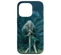 Fantasy Sword Maiden Graphic Art Gothique éthéré Coque pour iPhone 13 Pro