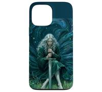 Fantasy Sword Maiden Graphic Art Gothique éthéré Coque pour iPhone 13 Pro Max