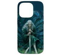 Fantasy Sword Maiden Graphic Art Gothique éthéré Coque pour iPhone 14 Pro