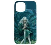 Fantasy Sword Maiden Graphic Art Gothique éthéré Coque pour iPhone 15