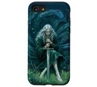 Fantasy Sword Maiden Graphic Art Gothique éthéré Coque pour iPhone SE (2020) / 7/8