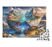 Fantasy Thé Monde 1000 Pièces Carton Robuste Puzzle De Bricolage Collecteurs Défi du Jeu Éducatif Entraînement du Cerveau Belle Décoration 70x50cm/1000pcs