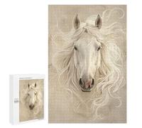 Fantasy White Horse Art Print Puzzle 1000 Pièces Educa Jouet en Bois Cadeau Unique Décoration Intérieure Jeu Éducatif Challenge Toy Adultes Et Enfants À Partir De 14 Ans 1000 PCS