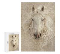 Fantasy White Horse Art Print Puzzle 1000 Pièces Educa Jouet en Bois Cadeau Unique Décoration Intérieure Jeu Éducatif Challenge Toy Adultes Et Enfants À Partir De 14 Ans 300 PCS