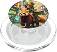 Fantasy Wild Panda Ride PopSockets PopGrip pour MagSafe