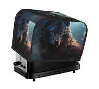 Fantasy Wolf Housse matelassée pour grille-pain à 2 tranches avec poignée pour la maison, la table, la cuisine