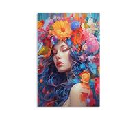 Fantasy Woman Toile Art mural pour chambre à coucher moderne magnifique décoration murale affiche pour chambre esthétique