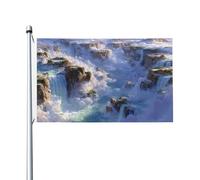 Fantasy Wonderland Drapeau double face 0,9 x 1,5 m - Bannière robuste pour décoration extérieure et de jardin, impression double face, facile à installer