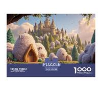Fantasy_World 1000 Pcs Papier Premium Puzzle Enchanted Kingdom Stimulant Jigsaw Jouet Éducatif pour Adultes 52x38cm/1000pcs