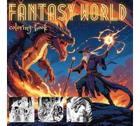 Fantasy world coloring book: "Add color to the world of magic and imagination, create your own adventure."