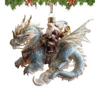 Fantasy World - Décoration de Noël en acrylique 2D - Décoration en acrylique 2D - Décoration de Noël à suspendre - Pendentif en acrylique pour porte, table, manteau, chambre, balcon, jardin, fête et