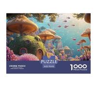 Fantasy World of Mushrooms 1000 Pcs Carton Extra-épais Coffret De Puzzles Underwater Dwelling Stimulant Et Éducatif Jeu Créatif Puzzles pour Adultes Et Enfants 70x50cm/1000pcs