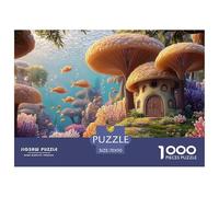 Fantasy World of Mushrooms 1000 Pcs Carton Premium Coffret De Puzzles Underwater Dwelling Stimulant Et Éducatif Défi Unique Puzzles As Birthday Gifts 70x50cm/1000pcs