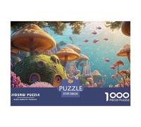 Fantasy World of Mushrooms 1000 Pièces Carton Premium Coffret De Puzzles Underwater Dwelling Stimulant Et Éducatif Jeu Créatif Puzzles pour Adultes Et Enfants 38x26cm/1000pcs