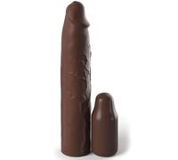 Fantasy xtensions pipedreams sleeve 22,86 cm + 7,62 cm plug marron Lovetoys Sex