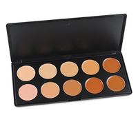 FantasyDay 10 Couleurs Professional Makeup Anti-Cernes Contouring Kit Crème Correcteur de Teint Pinceaux Maquillage - Full Coverage Concealer Palette pour Les Cernes, Masque les Imperfections