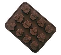 FantasyDay® 12 Cavités Ustensiles à pâtisserie Antiadhésif Moule en silicone Pour Muffins, gâteau au chocolat, moule à savons, Cupcake Et Gelée - Ustensile de cuisine en silicone - Chouette