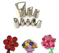 Fantasyday 3 pièces en acier inoxydable passepoil Conseils douilles pour décoration de gâteaux Fournitures Cookies Cupcake Décoration de glaçage Fournitures Kits de décoration de glaçage glaçage Conseils Set de pâtisserie outils #6