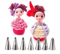 Fantasyday 5 pièces en acier inoxydable passepoil Conseils douilles pour décoration de gâteaux Fournitures Cookies Cupcake Décoration de glaçage Fournitures Kits de décoration de glaçage glaçage Conseils Set de pâtisserie outils #5
