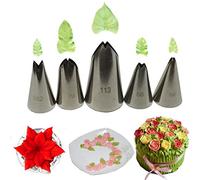 Fantasyday 5 pièces en acier inoxydable passepoil Conseils douilles pour décoration de gâteaux Fournitures Cookies Cupcake Décoration de glaçage Fournitures Kits de décoration de glaçage glaçage Conseils Set de pâtisserie outils #3