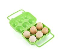 FantasyDay Boite à Oeufs Plastique 6 Grilles, Portabilité Solide Porte-Oeufs Paniers à Oeufs Support à œufs pour Réfrigérateur - Rangement Oeuf pour Barbecue Extérieur Pique-nique Randonnée Cuisine