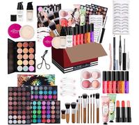 FantasyDay Calendrier de l'Avent 2025 Beauté pour Femmes et Filles, Kit de Maquillage Complet Coffret Xmas Makeup Set avec Ombres Paupière, Rouge à Lèvre, Pinceaux, Correcteur, Mascara, Fard à Joues