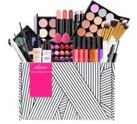 FantasyDay Calendrier de l'Avent 2025 Beauté pour Femmes et Filles, Kit de Maquillage Complet Coffret Xmas Makeup Set avec Ombres Paupière, Rouge à Lèvre, Pinceaux, Correcteur, Mascara, Fard à Joues