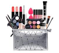 FantasyDay Calendrier de l'Avent 2025 Beauté pour Femmes et Filles, Kit de Maquillage Complet Coffret Xmas Makeup Set avec Ombres Paupière, Rouge à Lèvre, Pinceaux, Correcteur, Mascara, Fard à Joues