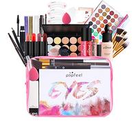 FantasyDay Calendrier de l'Avent 2025 Beauté pour Femmes et Filles, Kit de Maquillage Complet Coffret Xmas Makeup Set avec Ombres Paupière, Rouge à Lèvre, Pinceaux, Correcteur, Mascara, Fard à Joues