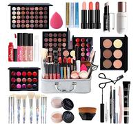 FantasyDay Coffret cadeau de maquillage multifonction exquis pour le visage, les yeux et les lèvres - Mallette de maquillage avec palette de fards à paupières, rouge à lèvres, blush, mascara, pinceau