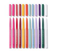 FantasyDay Crayon eyeliner 12 couleurs - Imperméable - Résistant aux taches - Texture douce - Longue durée - Facile à utiliser - Sets de maquillage professionnels - Pour les yeux, le visage et le