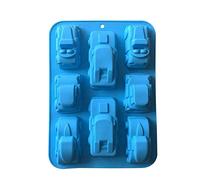 FantasyDay® Lot de 2 Antiadhésif Moules en Silicone pour Muffins, Gâteau au Chocolat, Moule à Savons, Cupcake Et Gelée - Moule Forme Dessin animé Voitures - Ustensile de Cuisine Qualite Superieur