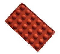 FantasyDay® Lot de 2 Antiadhésif Moules en Silicone pour Muffins, Gâteau au Chocolat, Moule à Savons, Cupcake Et Gelée - Moule Forme Demi-Sphères - Ustensile de Cuisine en Silicone Qualite Superieur