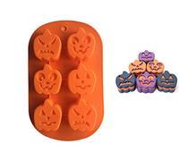 FantasyDay Lot de 2 Ustensiles à pâtisserie Antiadhésif Moules en Silicone pour Muffins, Gâteau au Chocolat, Moule à Savons, Cupcake, Gelée - Halloween Pumpkin - Ustensile de Cuisine Qualite Superieur