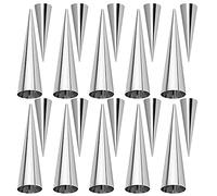 FantasyDay Lot de 20 tubes à cannoli antiadhésifs en acier inoxydable pour pâtisserie, croissant, coquilles de cannolis - Ensemble de pâtisserie pour gâteau de Noël, fête d'anniversaire