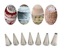 FantasyDay Lot de 5 douilles à douille en acier inoxydable Motif roses #6