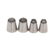 FantasyDay Lot de 5 douilles à douille en acier inoxydable Motif roses #8