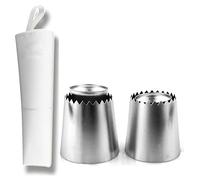 FantasyDay Lot de 5 douilles à douille en acier inoxydable Motif roses #9