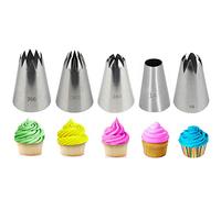 Fantasyday Ménagère 24 pièces en acier inoxydable passepoil Conseils douilles pour décoration de gâteaux Fournitures Cookies Cupcake Décoration de glaçage Fournitures Kits de décoration de glaçage glaçage Conseils Set de pâtisserie outils #3