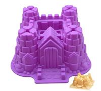 FantasyDay Moules de cuisson en silicone, moule à gâteau en forme de château 3D, moule à gâteau en silicone anti-adhésif pour gâteau, gelée, gélatine, pain, savon - 22 x 20 x 10 cm