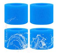 Fantasyon 4 Pièces Éponge Filtrante Type VI - Diamètre Intérieur 52mm | Filtre de Rechange de Spa pour Bestway Lay-Z-Spa, Filtre en Mousse Réutilisables et Lavables pour Piscines/Spas